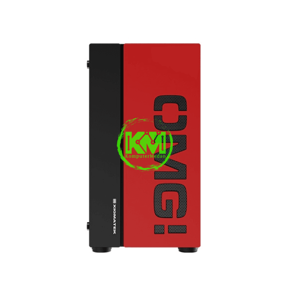 XAGATEK OMG BLACK RED GAMING CASING - Image 2