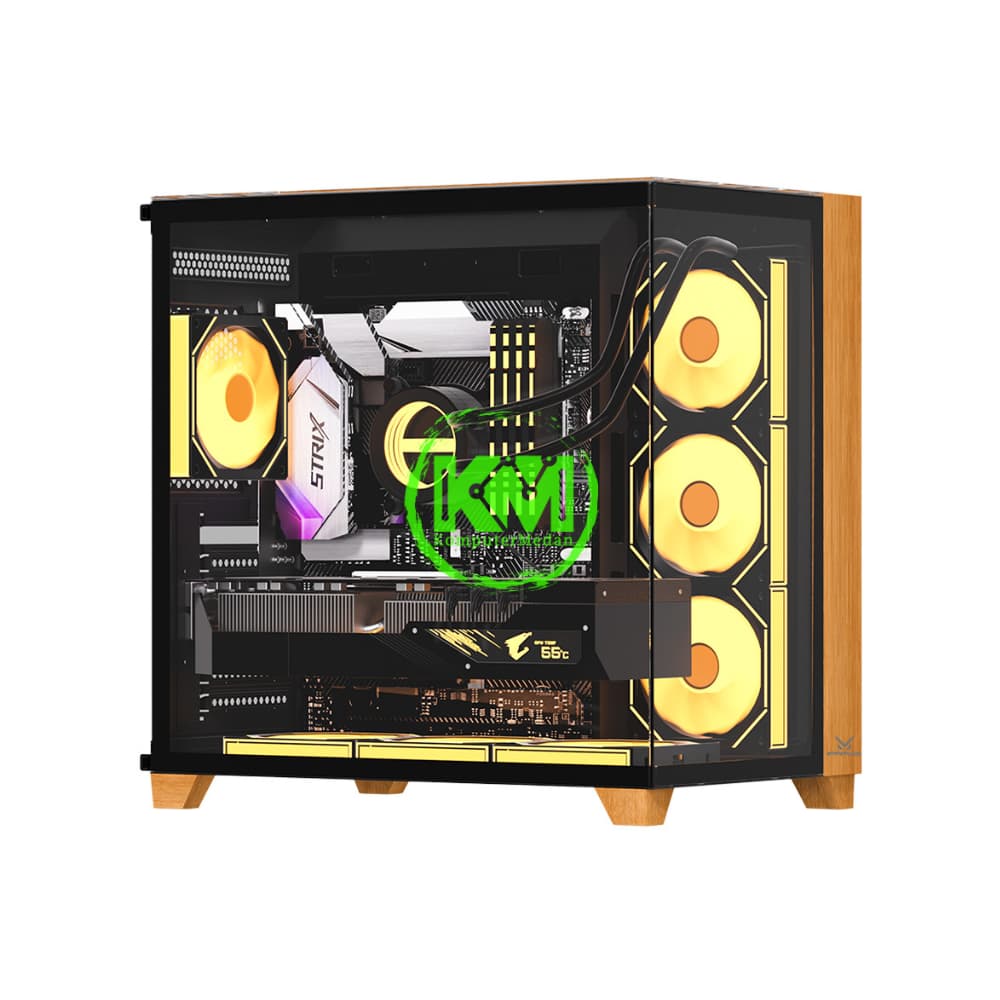 FPMAX CRYSTAL Z9 BLACK + WOOD GAMING CASING