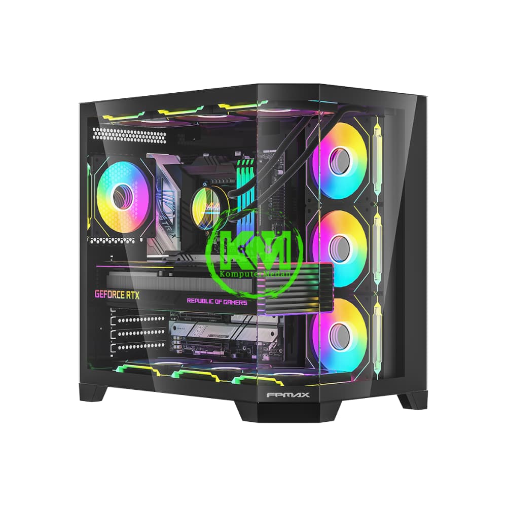FPMAX CRYSTAL Z6 BLACK GAMING CASING - Image 1