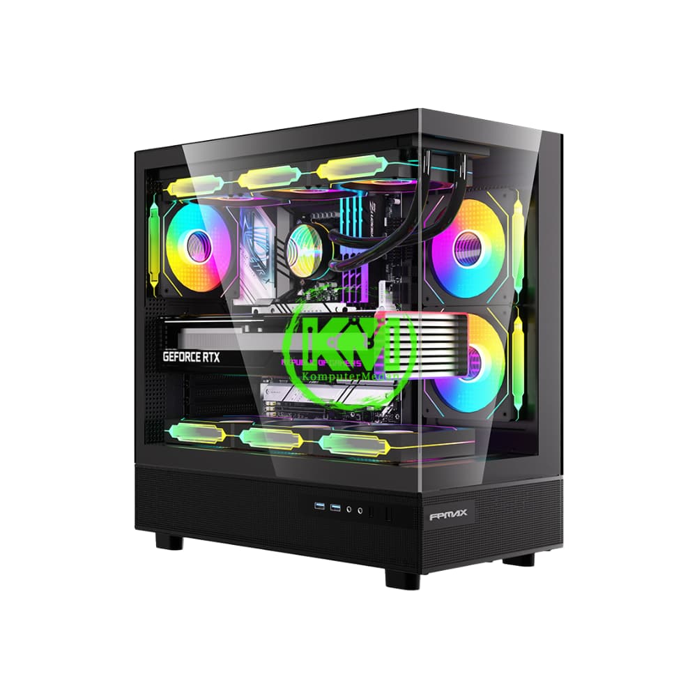 FPMAX DIAMOND Z8 NOVA BLACK + 3FAN GAMING CASING