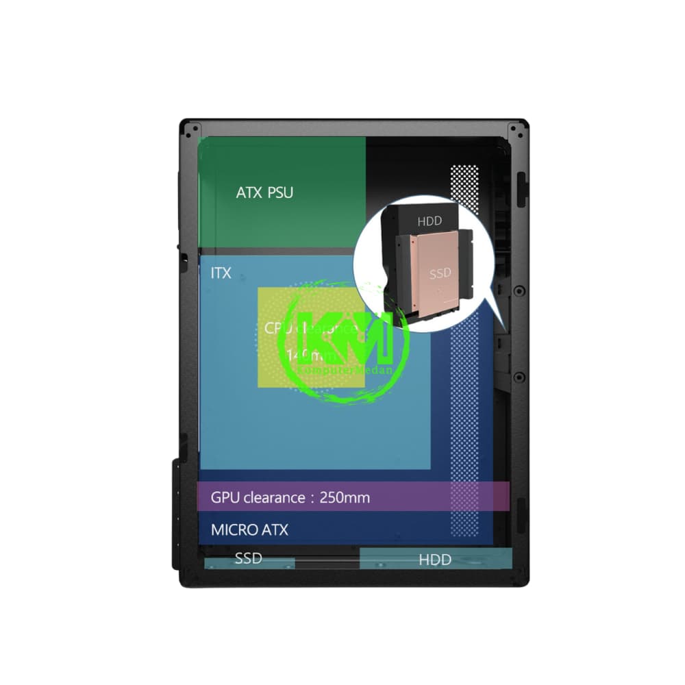 ENLIGHT EN-200 BLACK GAMING CASING - Image 3