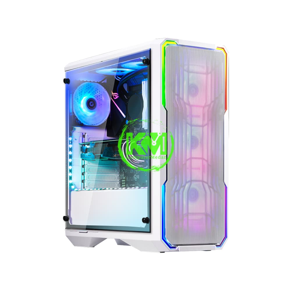 BITFENIX ENSO MESH 4ARGB WHITE GAMING CASING - Image 1