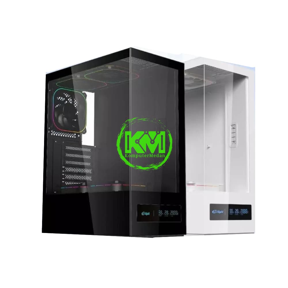 ENLIGHT A4 DISPLAY DIGITAL WHITE GAMING CASING - Image 1