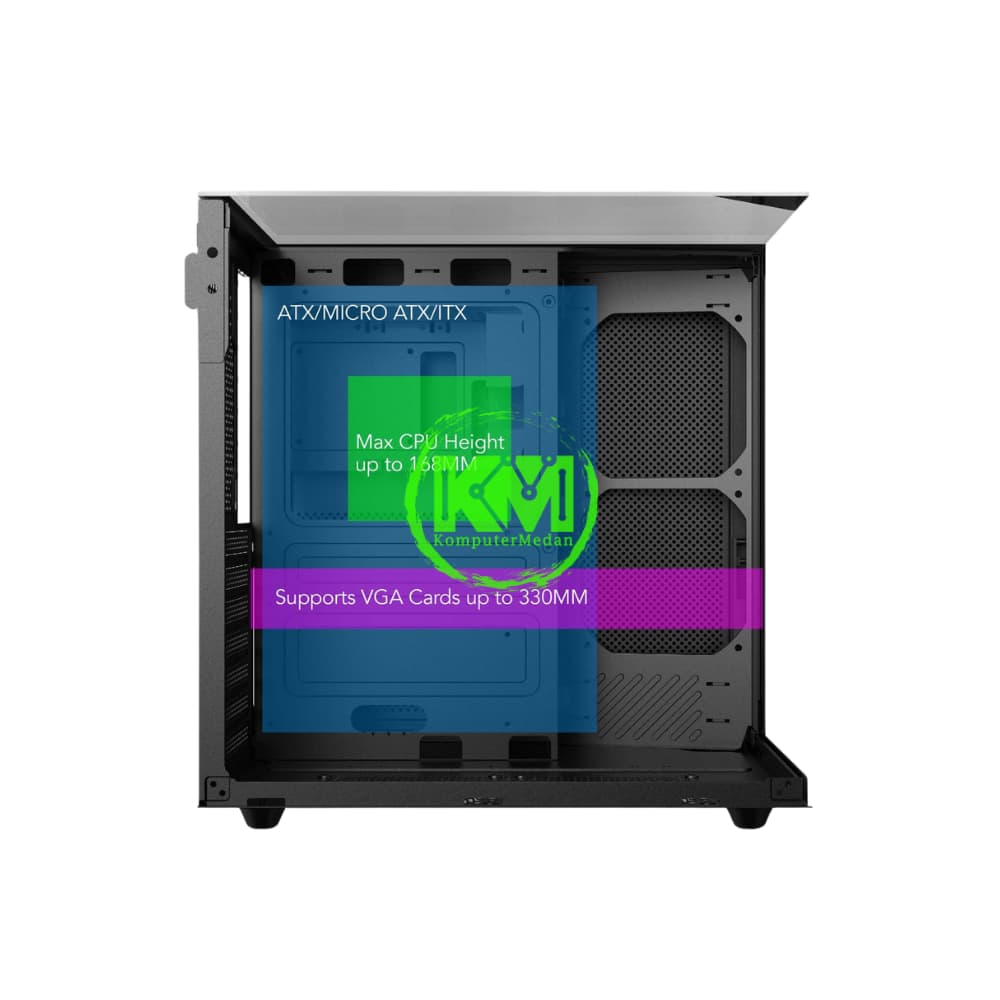 ENLIGHT Z10 BLACK GAMING CASING - Image 3