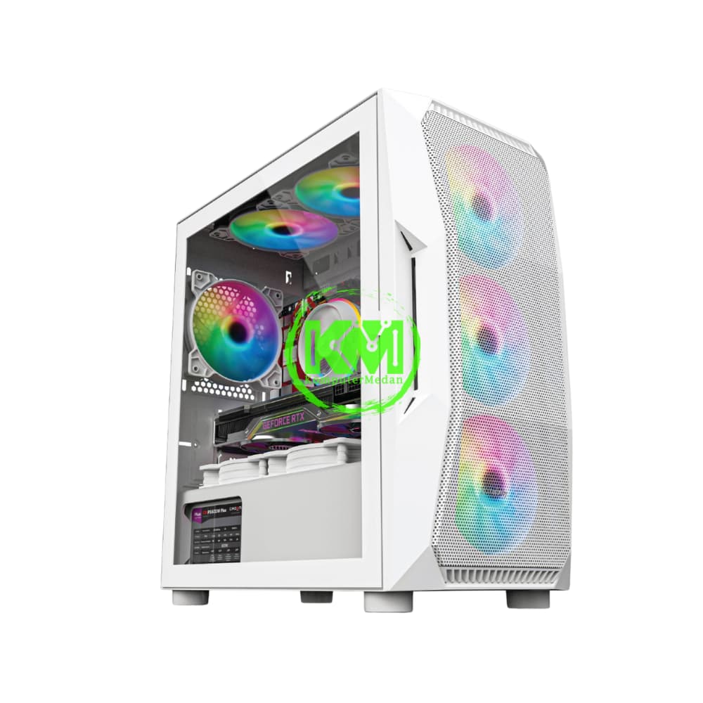 INFINITY POSEIDON V2 WHITE GAMING CASING - Image 1