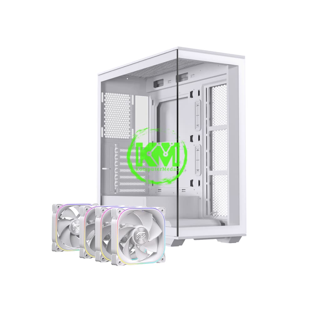 EINAREX PRISMA S700 WHITE + 4FAN GAMING CASING