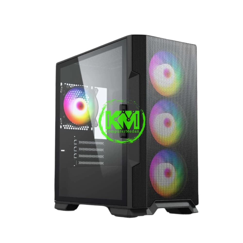 EINAREX M03 BLACK + FAN ARGB GAMING CASING