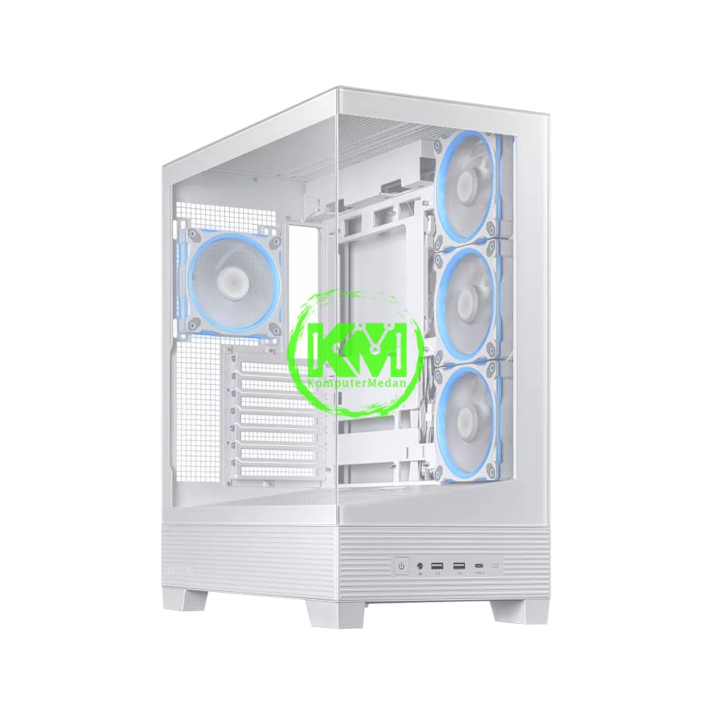 ASUS A31 PLUS TG ARGB WHITE GAMING CASING - Image 1