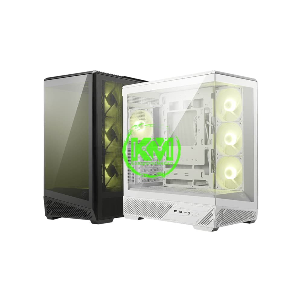 MSI MAG PANO 130R PZ BLACK WHITE GAMING CASING - Image 1