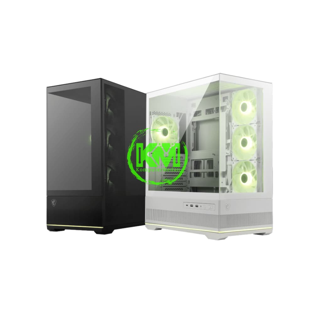 MSI MAG PANO 110R PZ BLACK WHITE GAMING CASING - Image 1