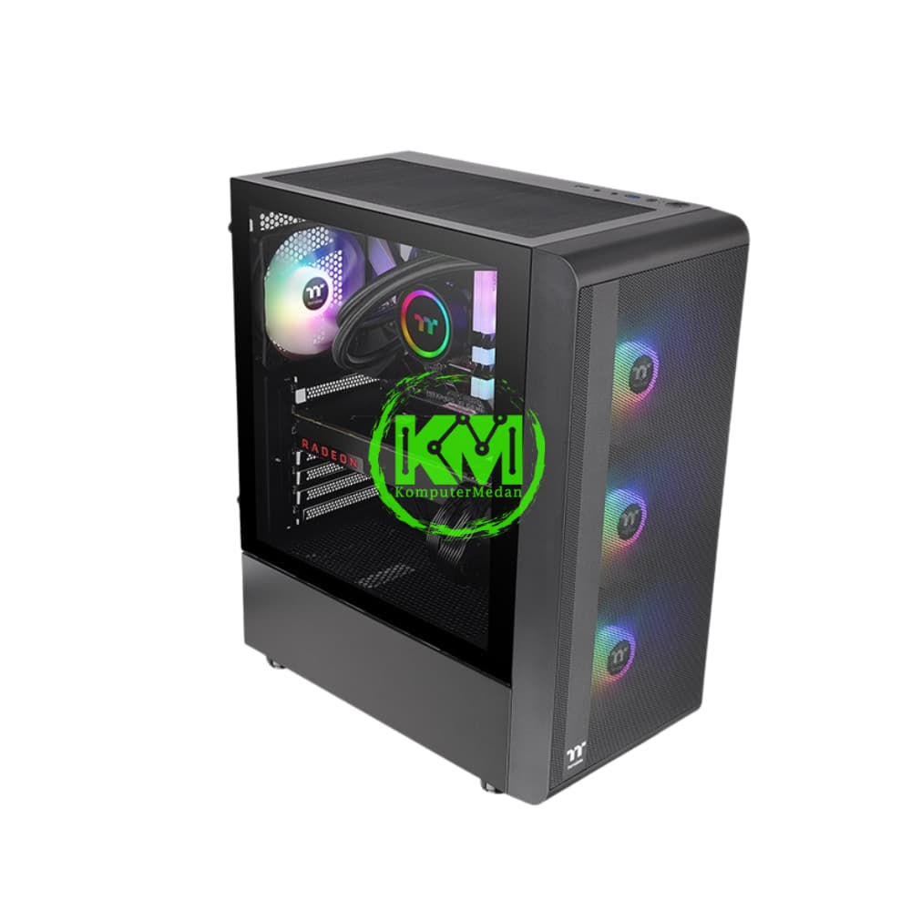 THERMALTAKE S200 TG ARGB BLACK GAMING CASING - Image 5