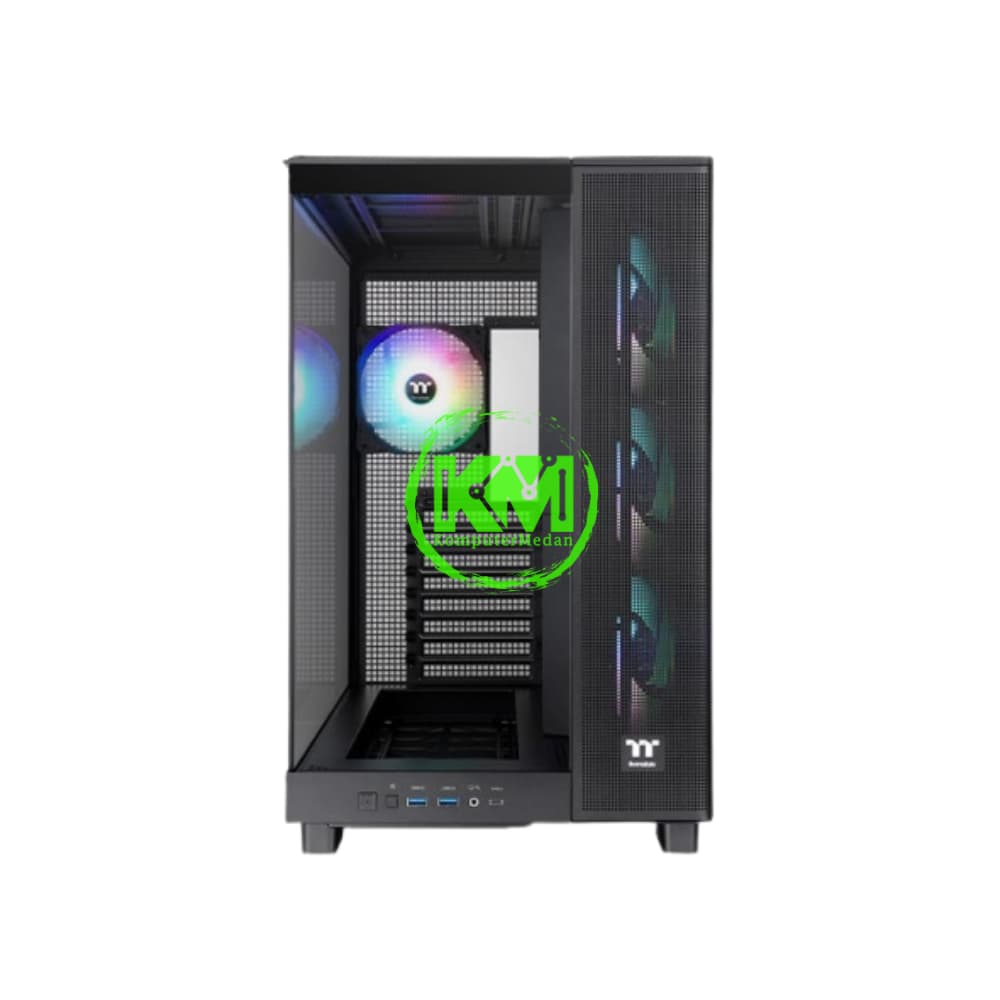 THERMALTAKE VIEW 380 XL TG ARGB BLACK GAMING CASING - Image 2