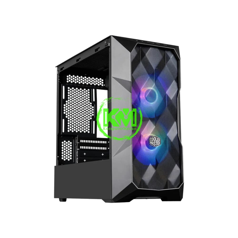 COOLER MASTER MASTERBOX TD300 MESH BLACK WHITE GAMING CASING - Image 1