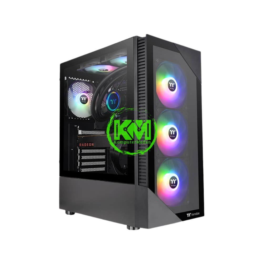 THERMALTAKE VIEW 200 TG ARGB BLACK GAMING CASING - Image 1