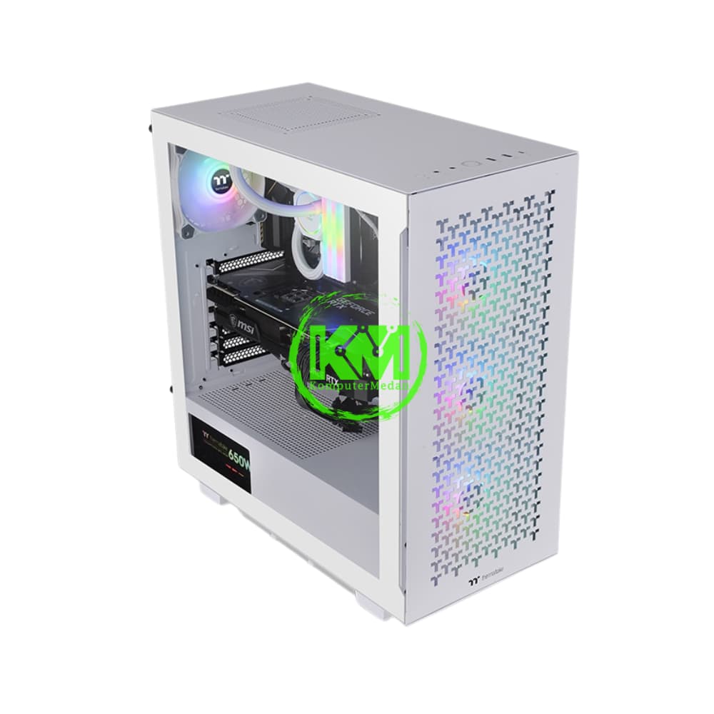 THERMALTAKE V350 TG ARGB AIR SNOW GAMING CASING - Image 2