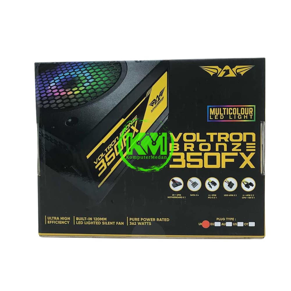 ARMAGGEDDON VOLTRON 350WATT BRONZE RGB POWER SUPPLY - Image 2