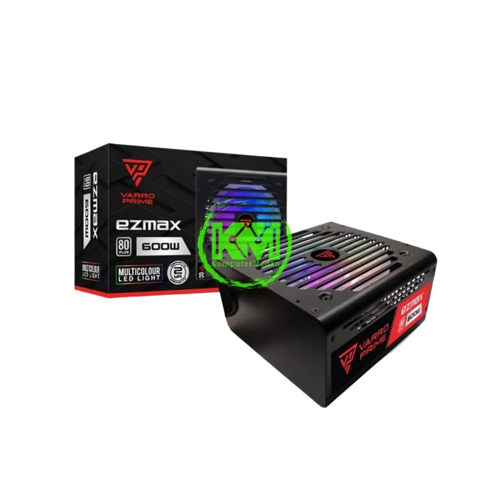VARRO EZMAX 600W RGB GAMING POWER SUPPLY
