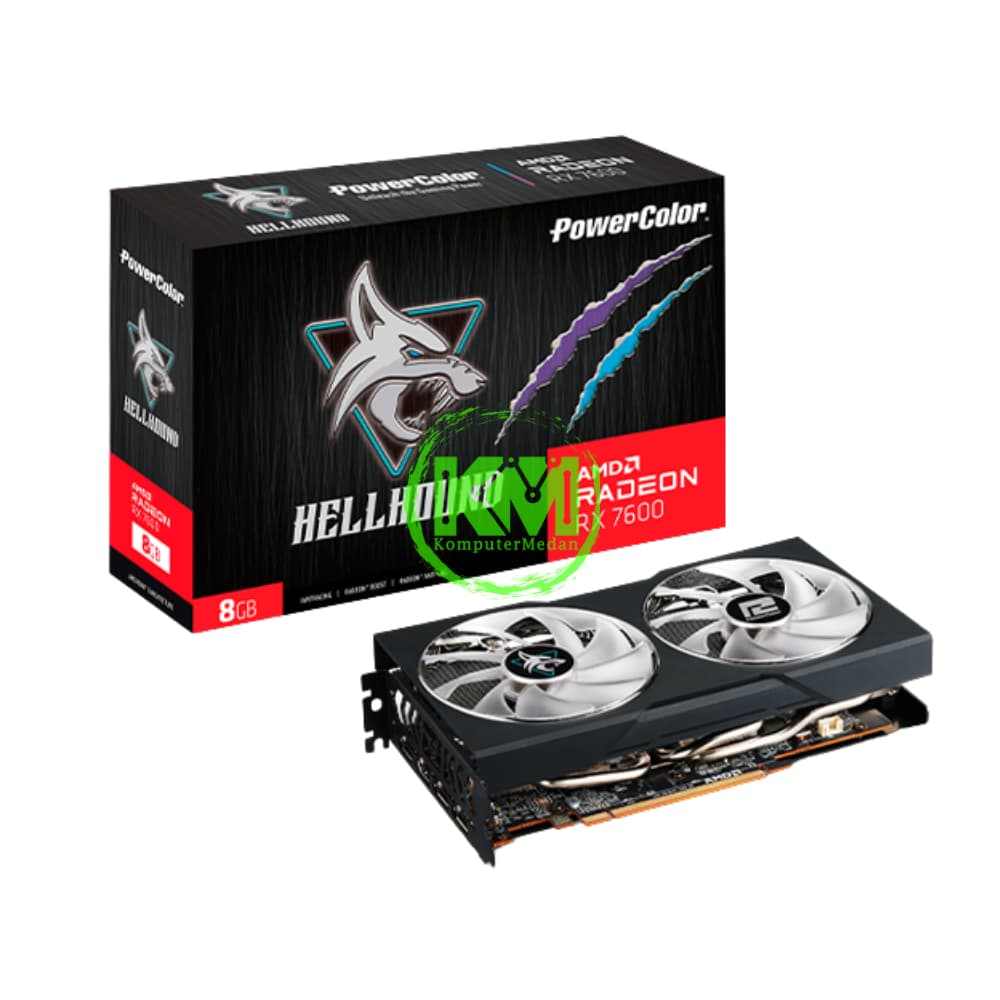 POWERCOLOR HELLHOUND RX 7600 8GB VGA (AMD)