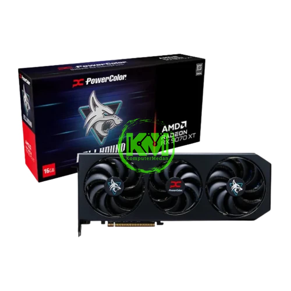 POWERCOLOR HELLHOUND RX 9070 XT 16GB GDDR6 VGA (AMD) - Image 1