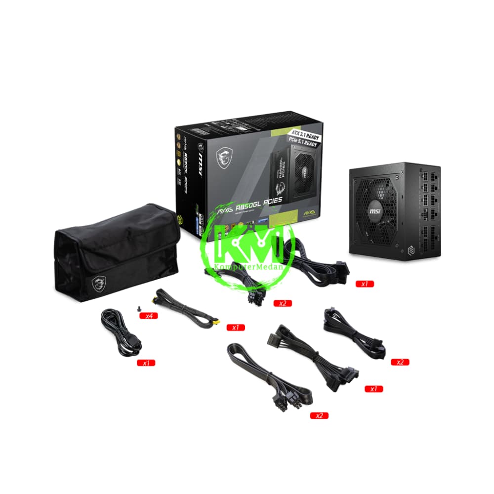 MSI MAG A850GL 850W 80+ GOLD POWER SUPPLY - Image 5