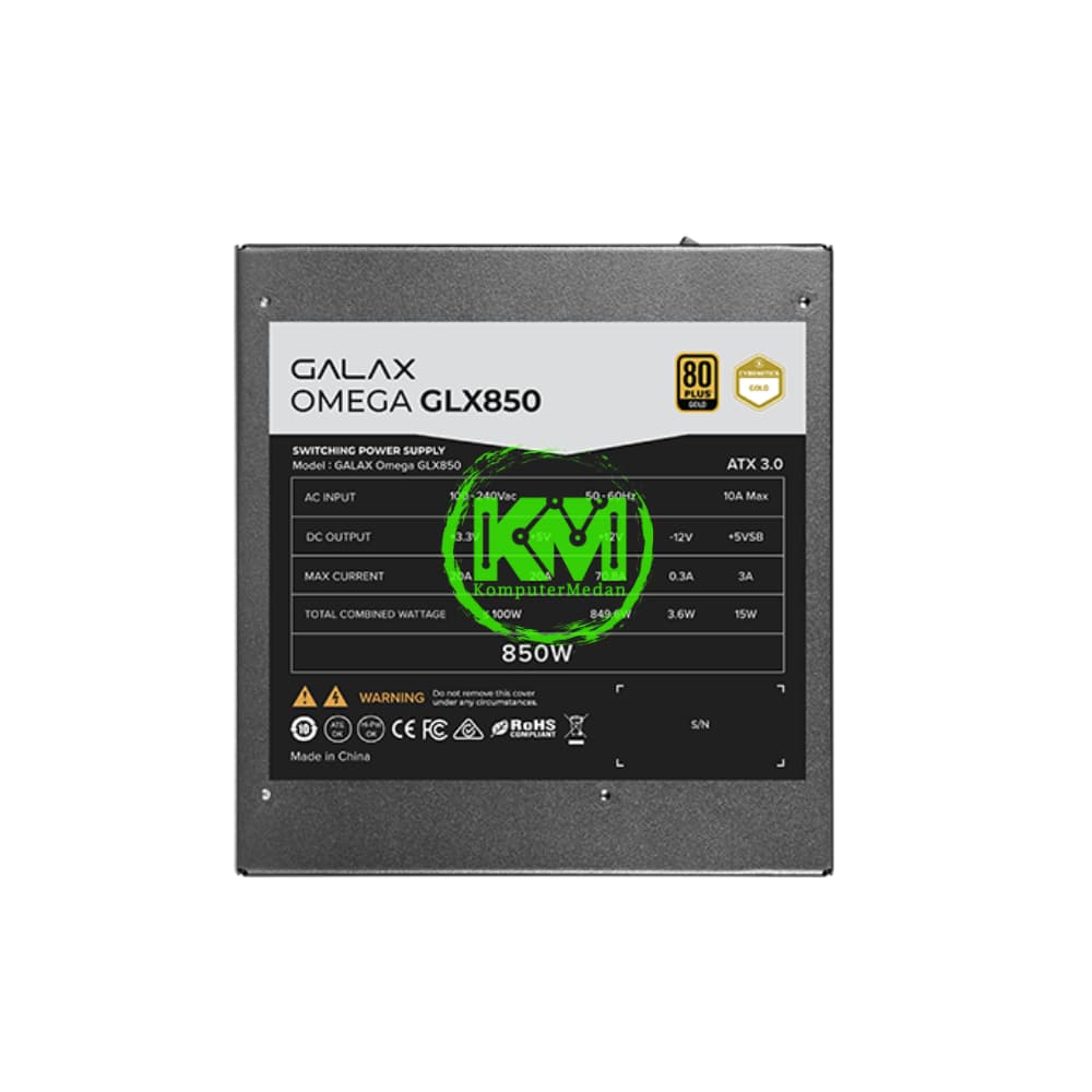 GALAX OMEGA GLX850 850W 80+ GOLD POWER SUPPLY - Image 4