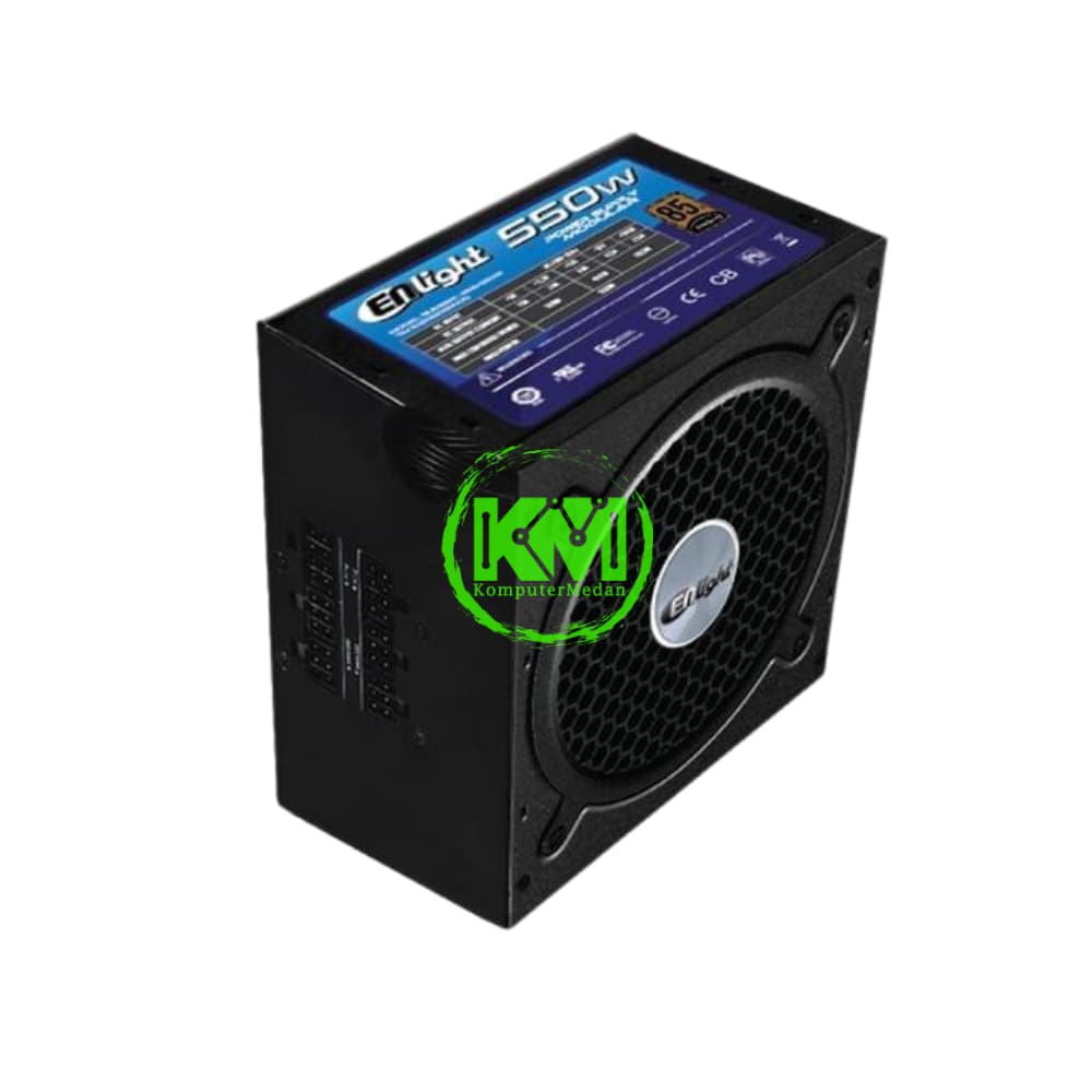 ENLIGHT 550W 80+ BRONZE MODULAR BLACK POWER SUPPLY - Image 3