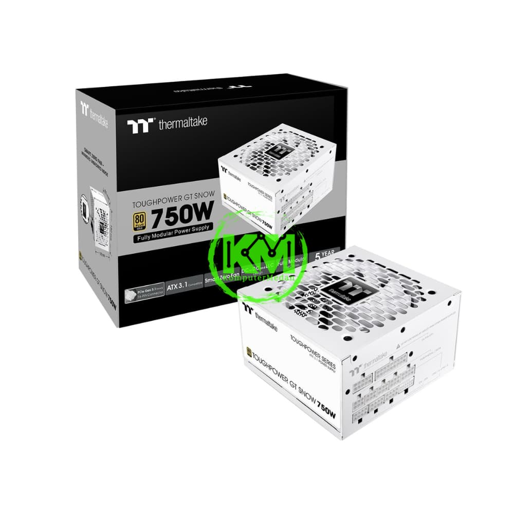 THERMALTAKE TOUGHPOWER GT 750W SNOW 80+ GOLD POWER SUPPLY - Image 1