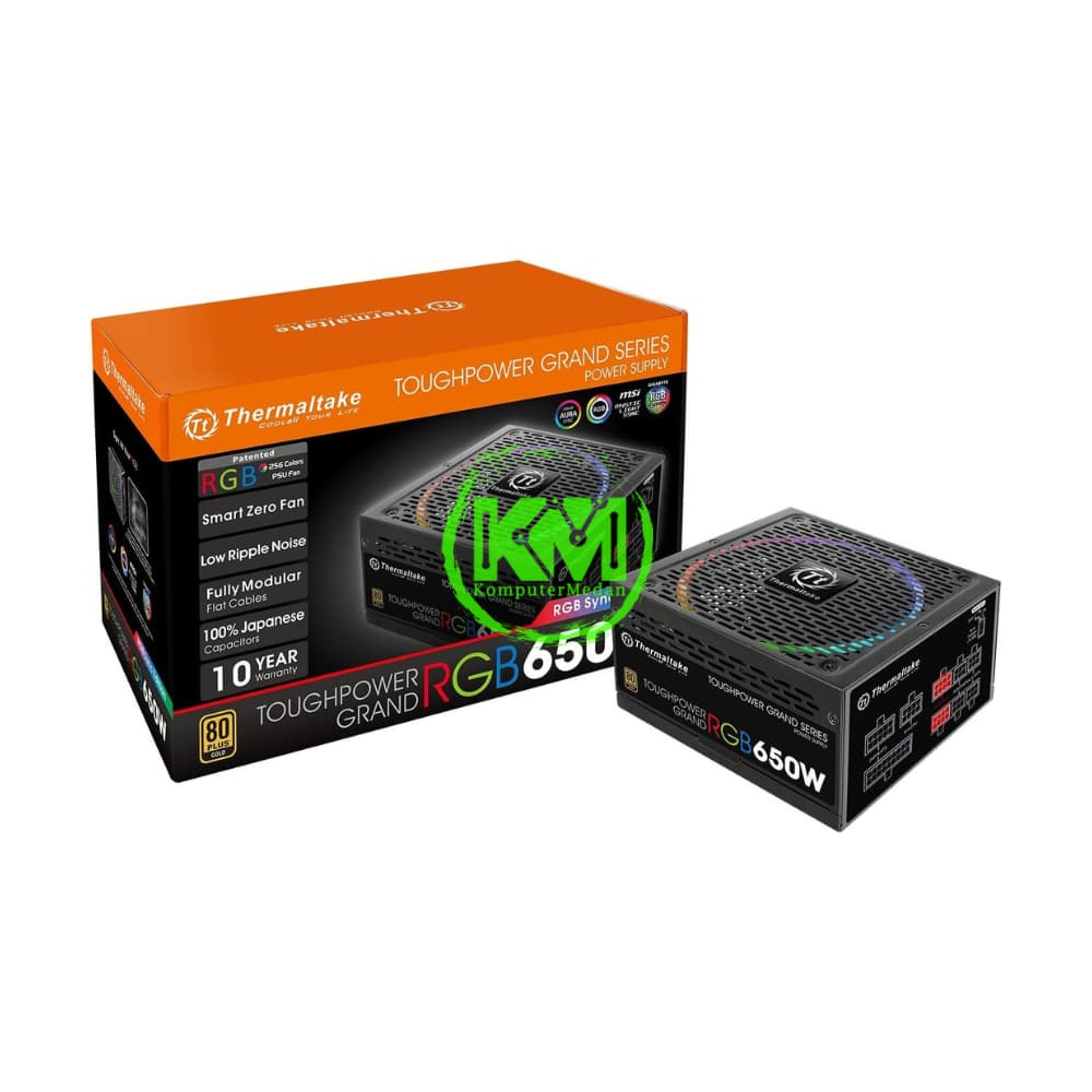 THERMALTAKE TOUGHPOWER GRAND RGB 650W 80+ GOLD KM POWER SUPPLY