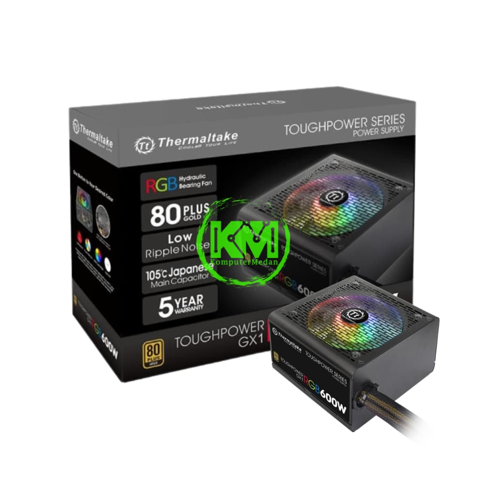 THERMALTAKE TOUGHPOWER GX1 RGB 600W 80+ GOLD POWER SUPPLY