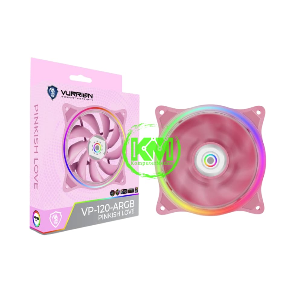VURRION VP-120 PINKISH LOVE ARGB FAN CASING - Image 1