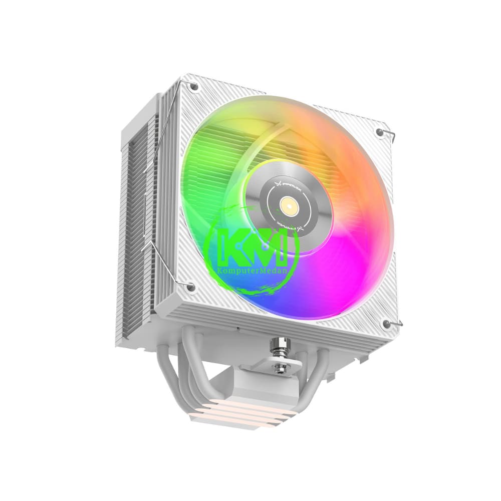 FPMAX F-400GI ARGB WHITE 1 HEATSINK 1 FAN FAN PROCESSOR - Image 1