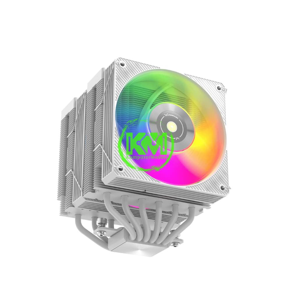 FPMAX F-650GI ARGB WHITE 2 HEATSINK 2 FAN FAN PROCESSOR - Image 1