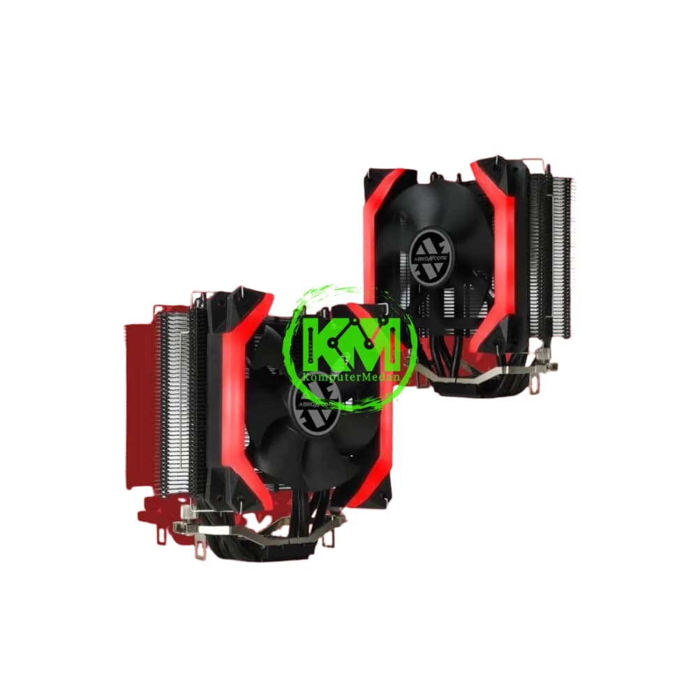 ABKONCORE COOLSTORM T402 SPIDER RED FAN PROCESSOR