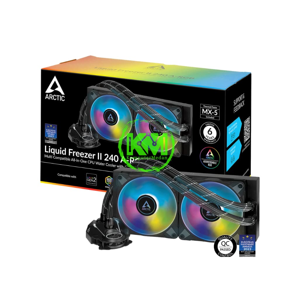 ARTIC COOLING LIQUID FREEZER II 240 ARGB BLACK NP FAN PROCESSOR