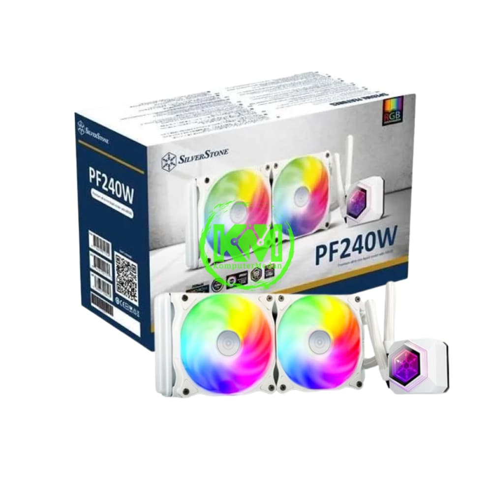 SILVERSTONE WATER COOLER PF240 ARGB WHITE FAN PROCESSOR - Image 1