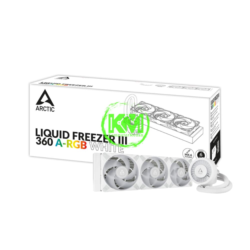 ARTIC COOLING LIQUID FREEZER III 360 ARGB WHITE FAN PROCESSOR