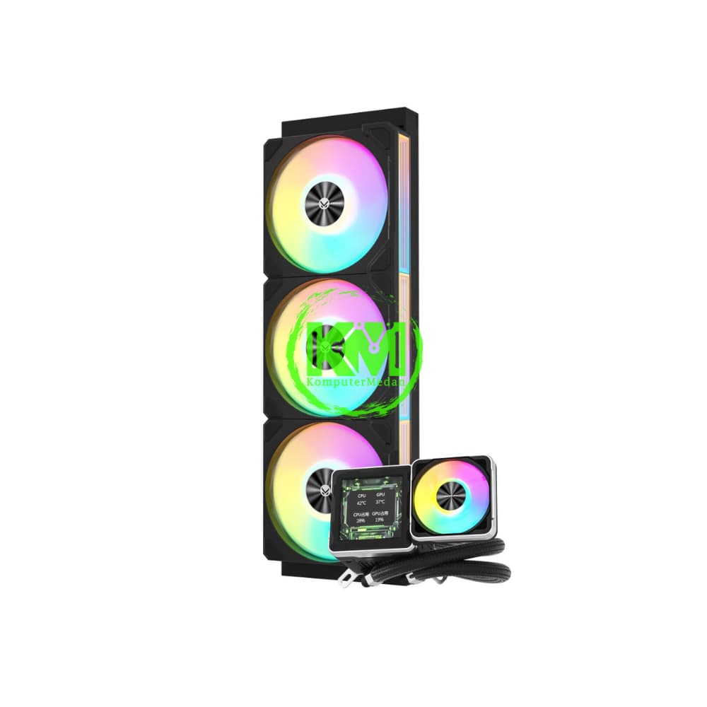 FPMAX ICECORE L360 ARGB BLACK DISPLAY LCD FAN PROCESSOR - Image 2