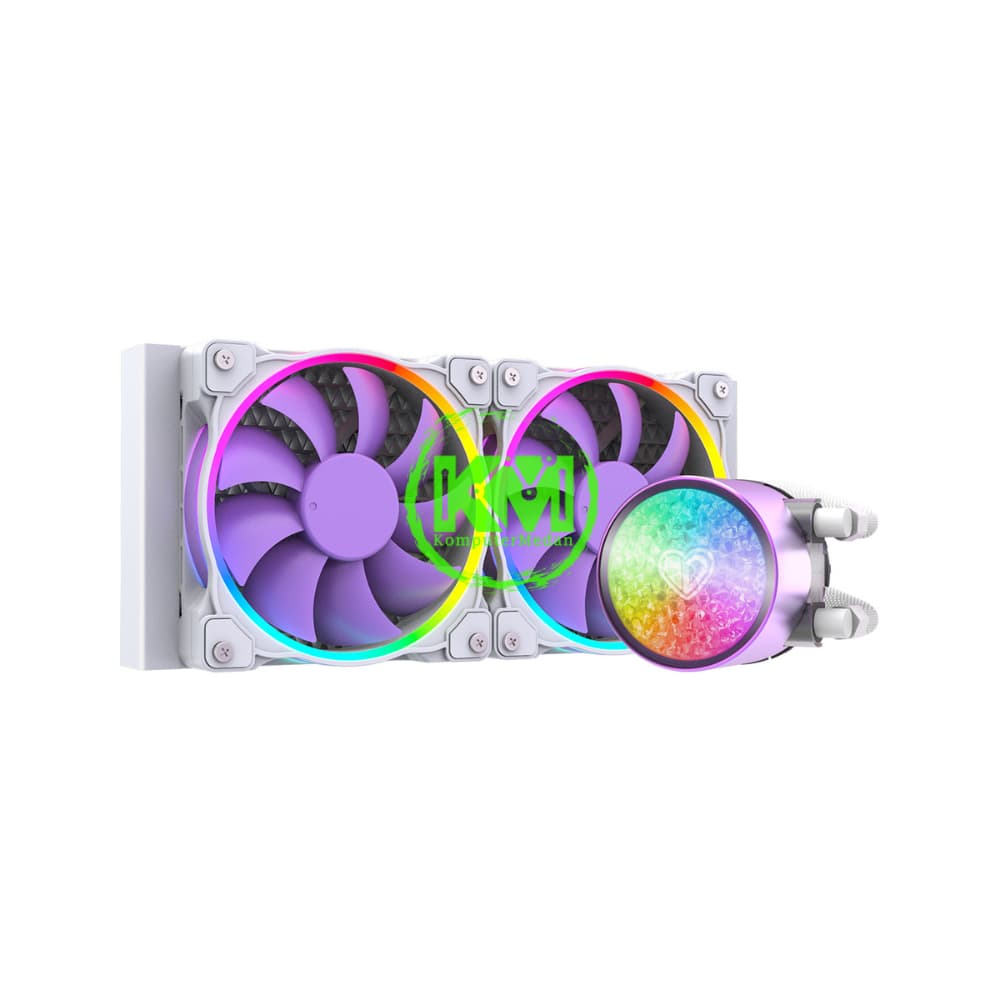 ID-COOLING AIO PINKFLOW 240 DIAMOND PURPLE ARGB FAN PROCESSOR - Image 1
