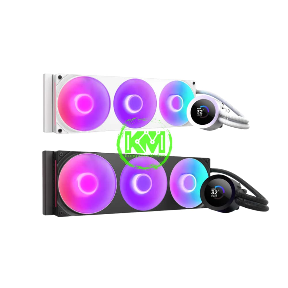 NZXT KRAKEN 360 RGB DISPLAY RGB BLACK WHITE FAN PROCESSOR - Image 1