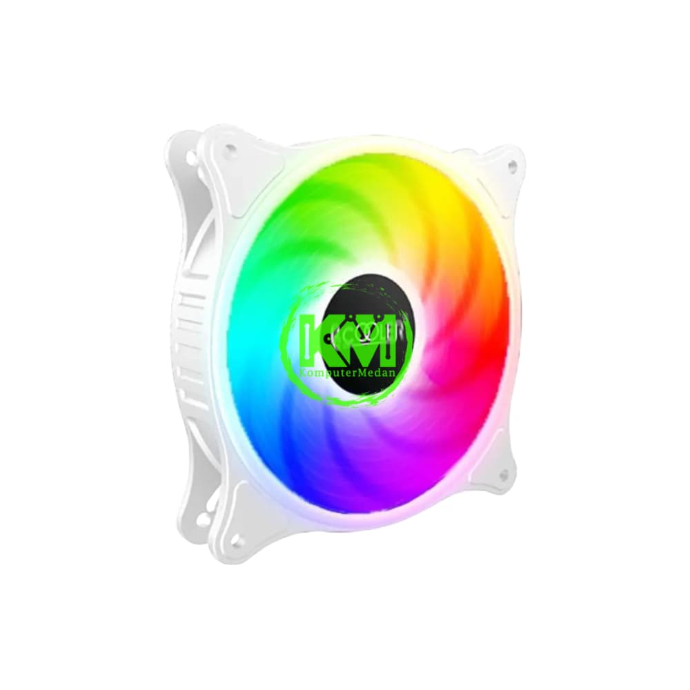 PCCOOLER FX-120-3 WHITE RGB FAN CASING - Image 1