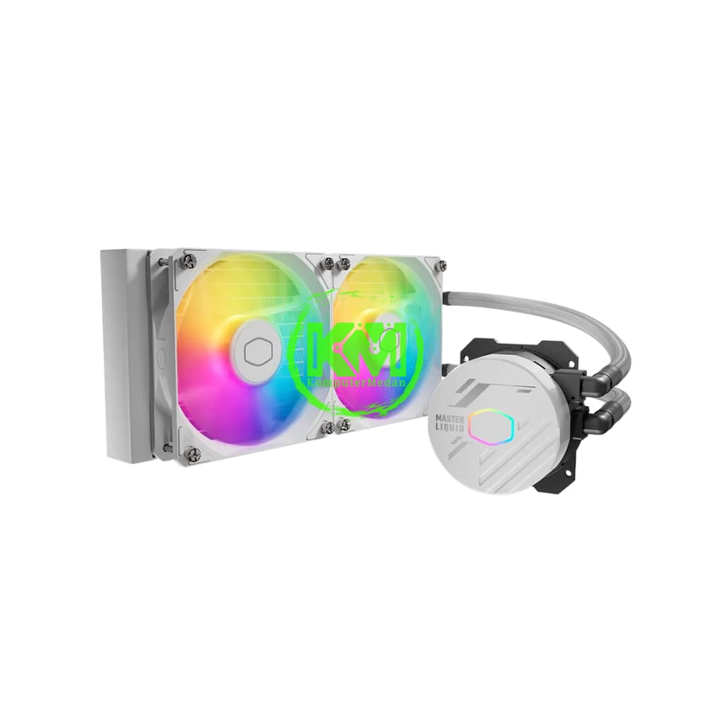 COOLER MASTER MASTER LIQUID 240L CORE ARGB WHITE FAN PROCESSOR - Image 1
