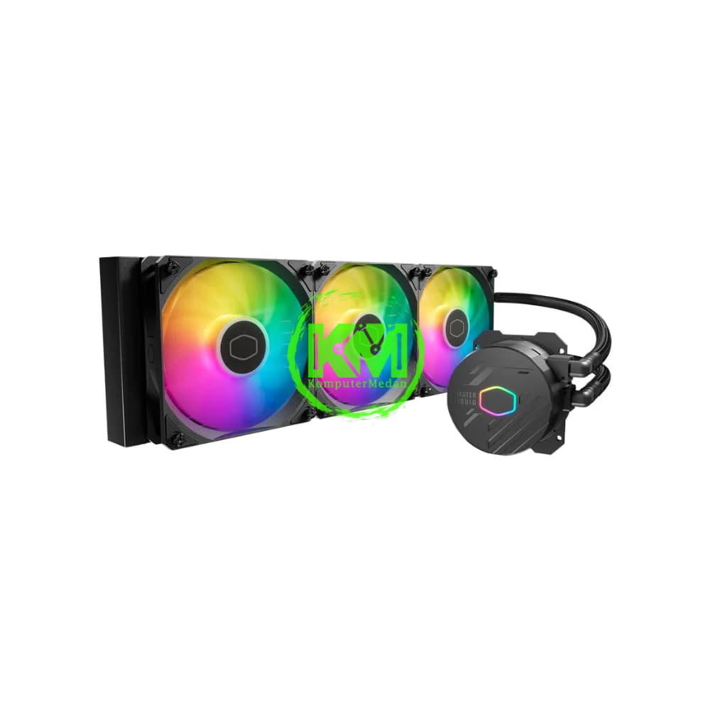 COOLER MASTER MASTER LIQUID ML360L CORE ARGB BLACK FAN PROCESSOR - Image 1