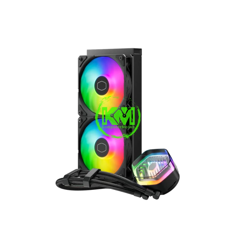 COOLER MASTER MASTER LIQUID 240 ATMOS ARGB BLACK FAN PROCESSOR - Image 2