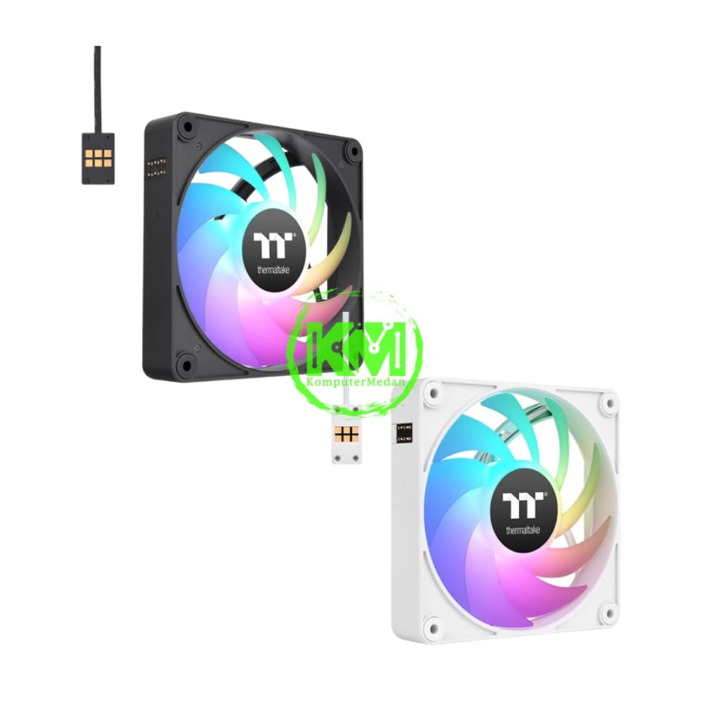 THERMALTAKE CT120 EX ARGB FAN 3 PACK BLACK WHITE FAN CASING