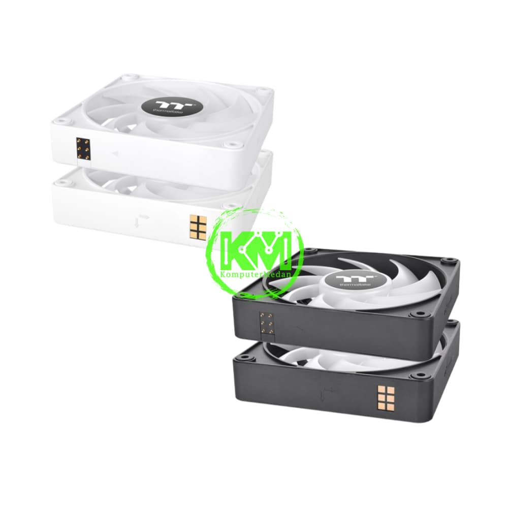 THERMALTAKE CT120 EX ARGB FAN 3 PACK BLACK WHITE FAN CASING - Image 2