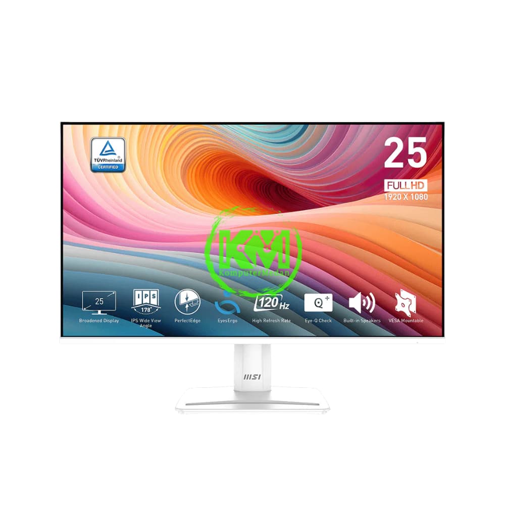 MSI PRO MP251W E2 WHITE LED MONITOR - Image 1