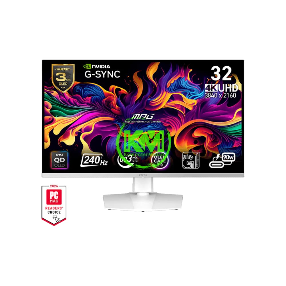 MSI GAMING MPG 321URXW QD OLED WHITE LED MONITOR