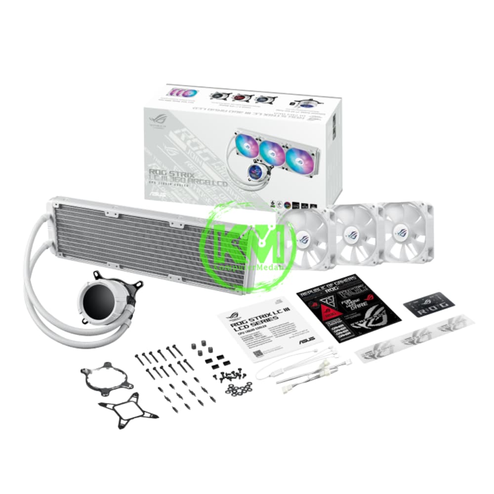 ASUS ROG STRIX LC III 360 ARGB WHITE AIO LIQUID COOLER FAN - Image 6