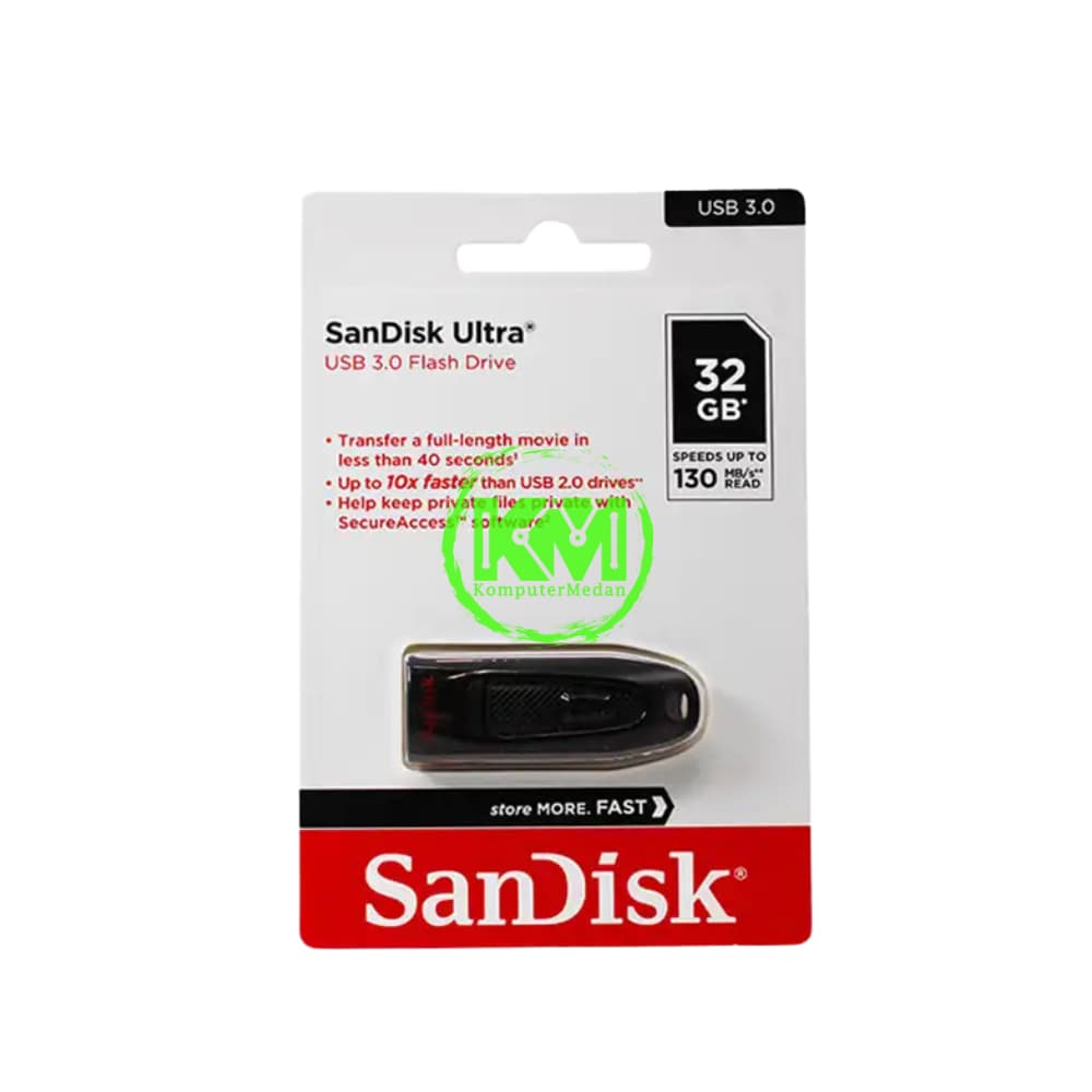 SANDISK ULTRA CZ48 32GB USB 3.0 FLASHDISK - Image 1