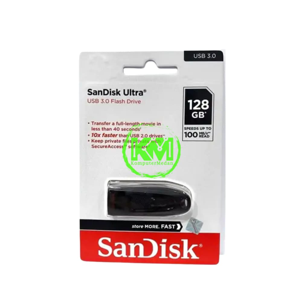 SANDISK ULTRA CZ48 128GB USB 3.0 FLASHDISK - Image 1
